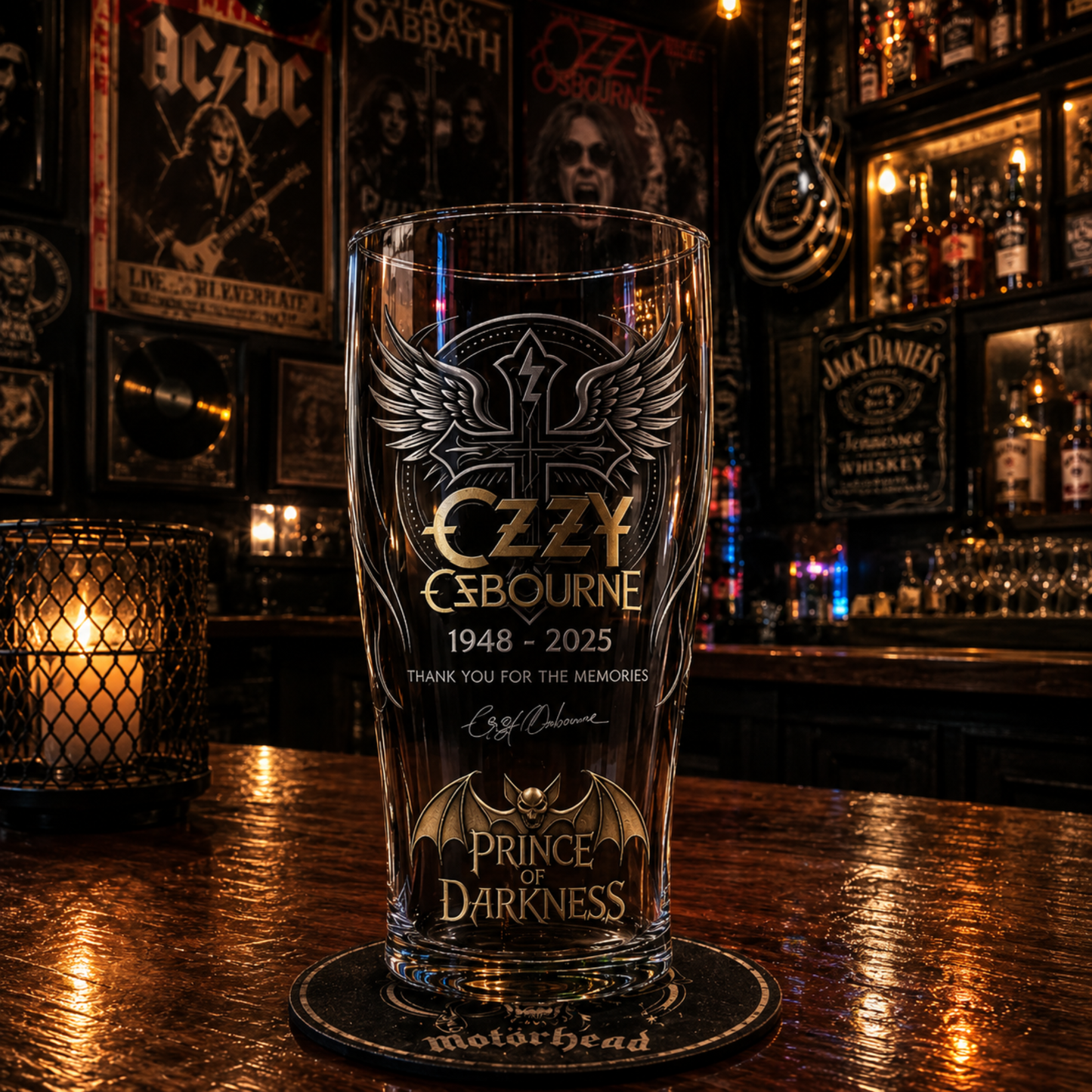 Ozzy Beer Glass