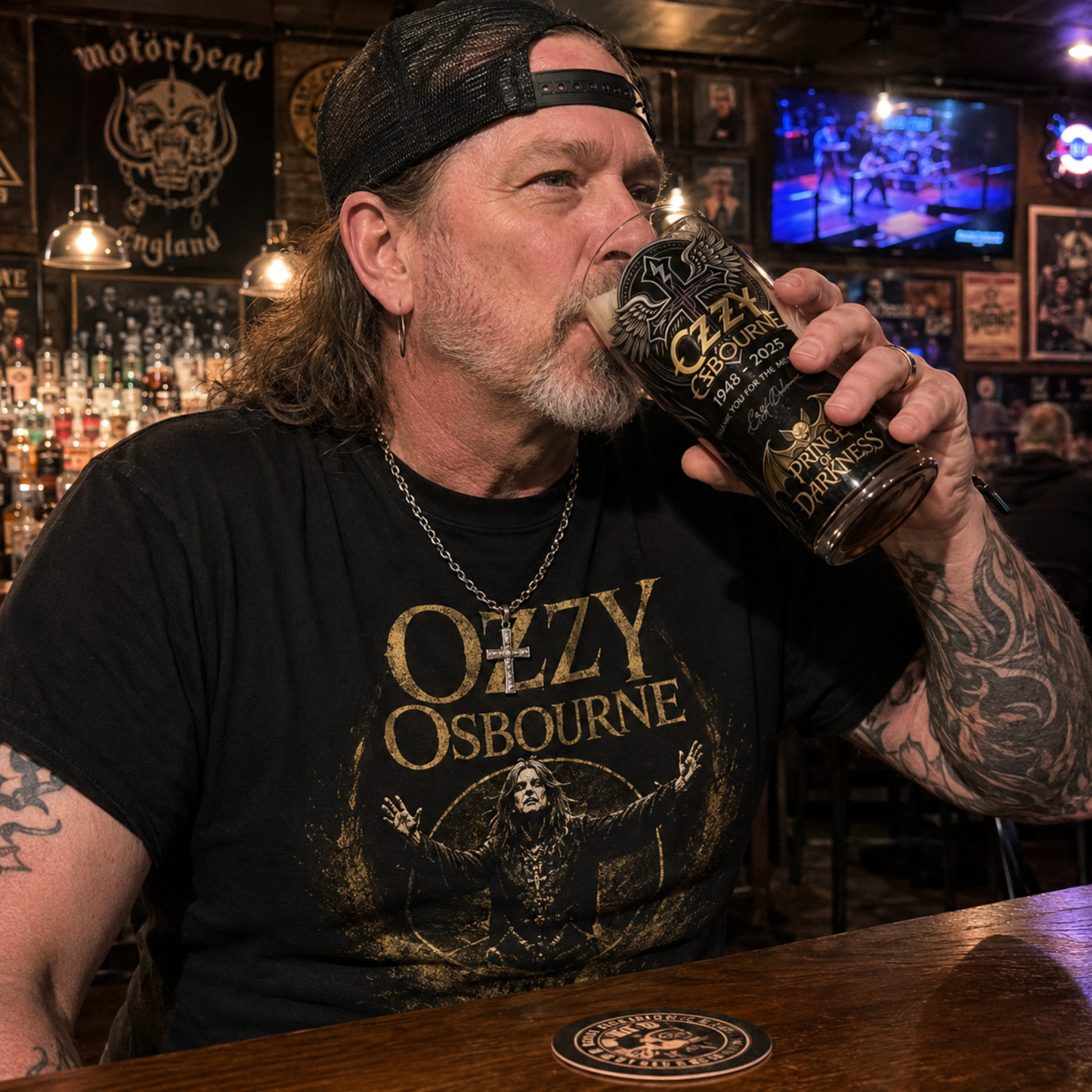 Ozzy Beer Glass
